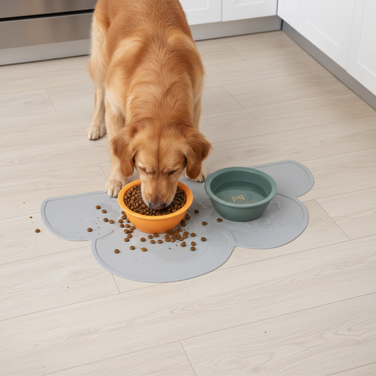 Esterilla Antideslizante de Silicona para Comedero y Bebedero