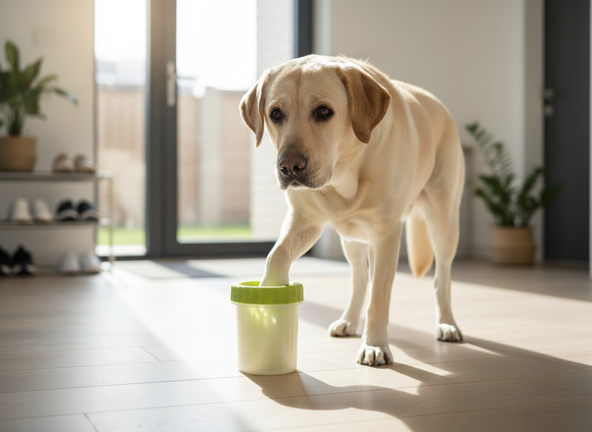 🧼🐾 Limpiapatas para Perros – Limpieza Rápida y Sin Esfuerzo Tras Cada Paseo